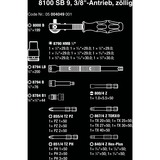 Wera 8100 SB 9 Zyklop Speed, Set d'outils Noir/Vert