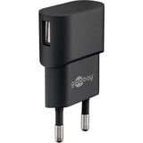 goobay 5W USB-A chargeur Noir, 1x USB-A