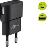 goobay Chargeur domestique USB à 1 port 5W/1.0A  Noir