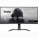 iiyama G-Master Black Hawk GCB3482WQSU-B1 34" Moniteur UltraWide gaming incurvé  Noir, 120 Hz, HDMI, DisplayPort, Audio, AMD Free-Sync