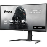 iiyama G-Master Black Hawk GCB3482WQSU-B1 34" Moniteur UltraWide gaming incurvé  Noir, 120 Hz, HDMI, DisplayPort, Audio, AMD Free-Sync