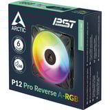 ARCTIC P12 Pro Reverse A-RGB, Ventilateur de boîtier Noir, 3 pièces