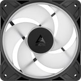 ARCTIC P12 Pro Reverse A-RGB ventilateurs de boîtier Noir, 3 pièces, 120 x 120 x 27 mm, PWM, Ventilateur, 12 cm, 124 m³/h, Noir