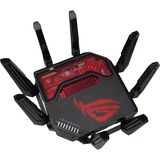 ASUS ROG GT-BE19000, Routeur Wi-Fi 7 (802.11be), Tri-bande (2,4 GHz / 5 GHz / 6 GHz), Ethernet/LAN, Noir, Rouge, Routeur