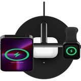Belkin Chargeur sans fil BOOST CHARGE PRO 3-en-1 avec MagSafe, Station de recharge Noir