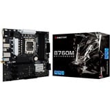 Biostar B760MX2-E Pro D4, Socket 1700 carte mère Noir, RAID, Gb-LAN, Sound, µATX