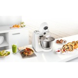 Bosch Bosch Keukenmachine MUM58231 wit/zilv, Robot de cuisine Blanc/Argent