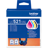 Brother Encre LC-521VAL Value Pack 
