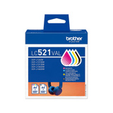 Brother Encre LC-521VAL Value Pack 