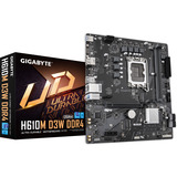 GIGABYTE H610M D3W DDR4 carte mère socket 1700 Noir/gris, Gb-LAN, Sound, µATX