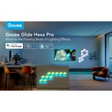 Govee H6066 Panneaux lumineux Glide Hexa Pro LED - paquet de 10, Éclairage d'ambiance RGBIC
