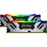 Kingston FURY 96 Go DDR5-6400 Kit, Mémoire vive Argent/Noir, Renegade RGB, XMP 3.0