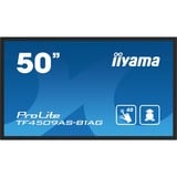 iiyama ProLite TF5039AS-B1AG, Affichage public Noir, Tactile, HDMI, DisplayPort, LAN, Audio, USB, Android 