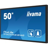 iiyama ProLite TF5039AS-B1AG, Affichage public Noir, Tactile, HDMI, DisplayPort, LAN, Audio, USB, Android 