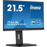 iiyama ProLite XUB2293HS-B5 21" Moniteur  Noir, 75 Hz, HDMI, DisplayPort, Audio, AMD Free-Sync