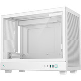 DeepCool CH160 PLUS WH boîtier mini tower Blanc | 2x USB-A | 1x USB-C | Verre Trempé