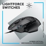 Logitech G502 X LIGHTSPEED, Souris gaming Noir, 100 - 25.600 dpi