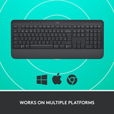 Logitech Signature K650 Wireless Comfort clavier Graphite, Layout US-International (QWERTY), 100%