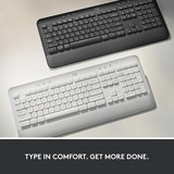 Logitech Signature K650 Wireless Comfort clavier Graphite, Layout US-International (QWERTY), 100%