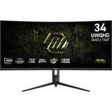 MSI MAG 342CQRF E20 34" Moniteur UltraWide gaming incurvé Noir, 1x DisplayPort, 2x HDMI, 200 Hz