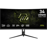 MSI  34" Moniteur UltraWide gaming incurvé  Noir