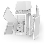 NZXT H9 Flow RGB boîtier midi tower Blanc (mat) | 2x USB-A | 1x USB-C | RGB | Verre Trempé
