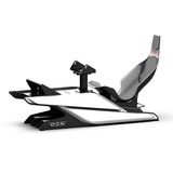 Res-Tech X1 Cockpit, Simulateur de course Noir/blanc brillant, Châssis aluminium