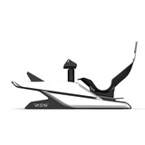 Res-Tech X1 Cockpit, Simulateur de course Noir/blanc brillant, Châssis aluminium