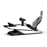 Res-Tech X1 Cockpit, Simulateur de course Noir/blanc brillant, Châssis aluminium