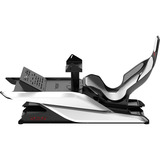 Res-Tech X1 Cockpit, Simulateur de course Noir/blanc brillant, Châssis aluminium