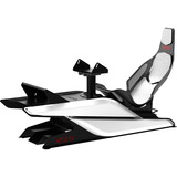 Res-Tech X1 Cockpit, Simulateur de course Noir/blanc brillant, Châssis aluminium