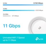 TP-Link Deco BE65 Tri-bande (2,4 GHz / 5 GHz / 6 GHz) Wi-Fi 7 (802.11be) Blanc 4 Interne, Routeur maillé Blanc, Blanc, Interne, Système maillé, Tri-bande (2,4 GHz / 5 GHz / 6 GHz), Wi-Fi 7 (802.11be), 11000 Mbit/s