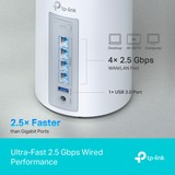 TP-Link Deco BE65 Tri-bande (2,4 GHz / 5 GHz / 6 GHz) Wi-Fi 7 (802.11be) Blanc 4 Interne, Routeur maillé Blanc, Blanc, Interne, Système maillé, Tri-bande (2,4 GHz / 5 GHz / 6 GHz), Wi-Fi 7 (802.11be), 11000 Mbit/s