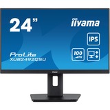 iiyama ProLite XUB2492QSU-B1 23.8" Moniteur  Noir (Mat), HDMI, DisplayPort, USB, Audio