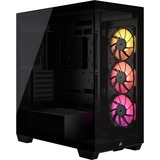 Corsair LINK 3500X RGB boîtier midi tower Noir | 2x USB-A | 1x USB-C | RGB | Verre Trempé
