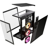 Corsair LINK 3500X RGB boîtier midi tower Noir | 2x USB-A | 1x USB-C | RGB | Verre Trempé
