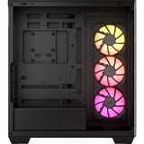 Corsair LINK 3500X RGB boîtier midi tower Noir | 2x USB-A | 1x USB-C | RGB | Verre Trempé