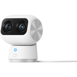 Eufy Indoor Cam S350, Caméra de surveillance 4K UHD, 360° pan & tilt, dual-caméra, Wi-Fi 6