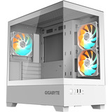 GIGABYTE C201 PANORAMIC ICE boîtier midi tower Blanc | 2x USB-A | RGB | Window