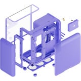 HYTE X50 Taro Milk boîtier midi tower Violet | 2x USB-A | 1x USB-C | Window