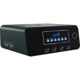 ICY BOX 240W GaN station de recharge Noir, 4x USB-C, 2x USB-A