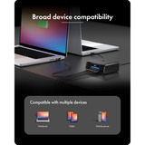 ICY BOX 240W GaN station de recharge Noir, 4x USB-C, 2x USB-A
