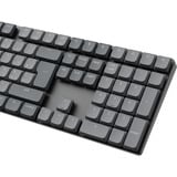 Keychron K5 Max-H3Z, clavier Gris/Noir, Layout BE, Gateron Low Profile 2.0 Mechanical Brown, LED RGB, double injection PBT, remplaçable à chaud, Bluetooth, 2,4 GHz