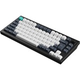 Keychron Q1 Max-M1 QMK, clavier Noir, Layout BE, Gateron Jupiter Red, RGB led, 75%, Hot-swappable, Bluetooth, 2.4GHz