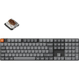 Keychron clavier Gris/Noir, Layout BE, Gateron Low Profile 2.0 Mechanical Brown