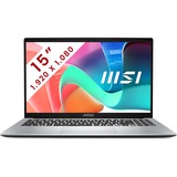 MSI Modern 15 (F1MG-007BE) 15.6" PC portable  Argent | Core 5 120U | Iris Xe Graphics | 16 Go | 512 Go SSD