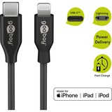 goobay Câble de charge et de synchronisation Lightning > USB-C Noir, 0,5 mètre