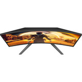 AOC  31" Moniteur gaming incurvé  Noir/Rouge