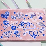 Cricut Smart Iron-On Sheet - Holographic Blue, Matériau d'impression Multicolore, 2.7 m
