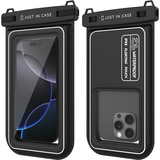 Just in Case Waterproof Floating Phone Bag IPX8, Housse smartphone Noir/transparent